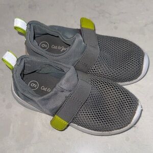 Cat & Jack Gray and Green Kids Sneakers